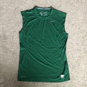 Nike Green MENS medium pro combat tank top